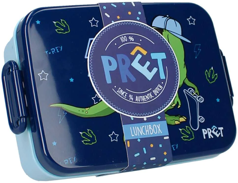 Vadobag Vaikiška bento priešpiečių dėžutė Pret Eat Drink Repeat Dino Skate