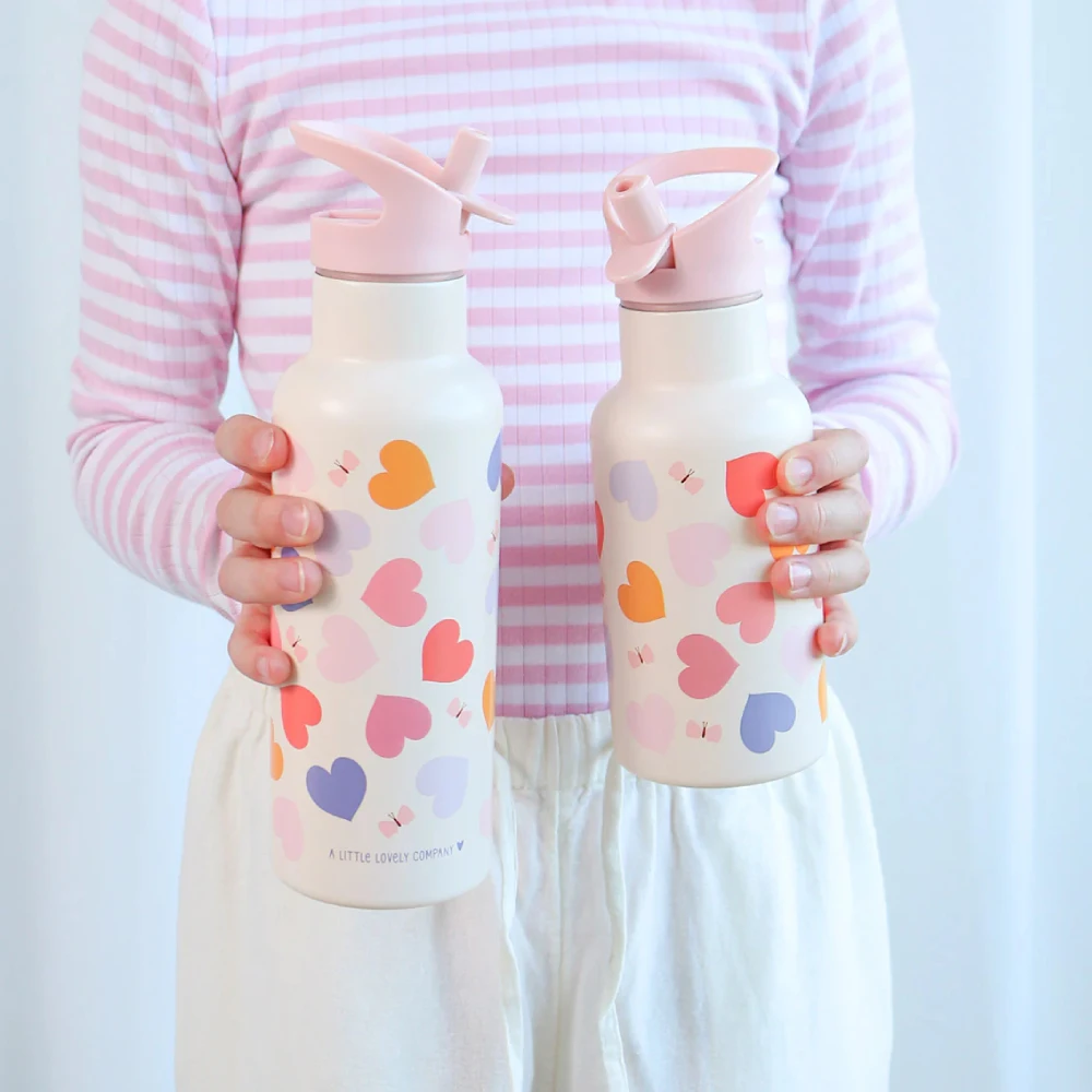 Vaikiška gertuvė iš nerūdijančio plieno 'Širdelės' - 350 ml