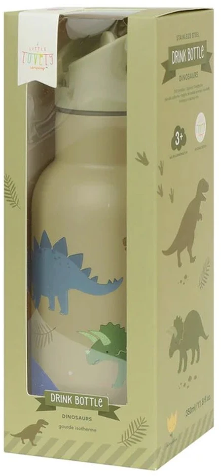 A Little Lovely Allc Nerūdijančio plieno gertuvė Dinozaurai, 350ml