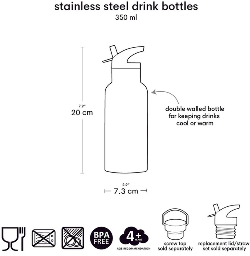 Allc Nerūdijančio plieno gertuvė Gyvūnų draugai, 350ml