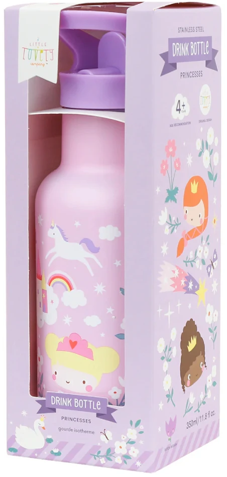 Vaikiška gertuvė iš nerūdijančio plieno 'Princesės' - 350 ml