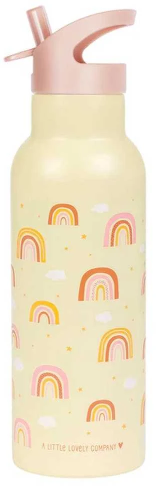 A Little Lovely Vaikiška gertuvė iš nerūdijančio plieno 'Vaivorykštės' - 500 ml