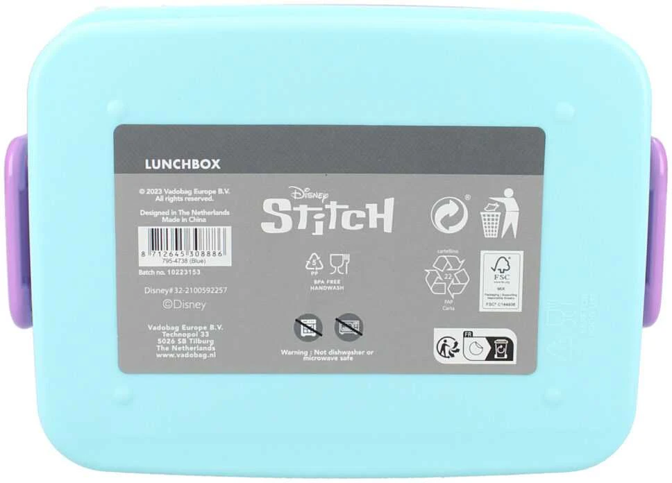 Distrineo Sas Vaikiška priešpiečių dėžutė Stitch Let's Eat!