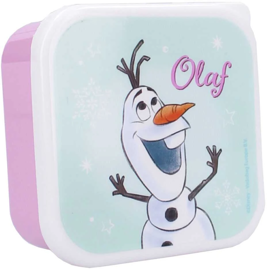 Vaikiškų priešpiečių dėžučių rinkinys Frozen II Let's Eat! 3vnt