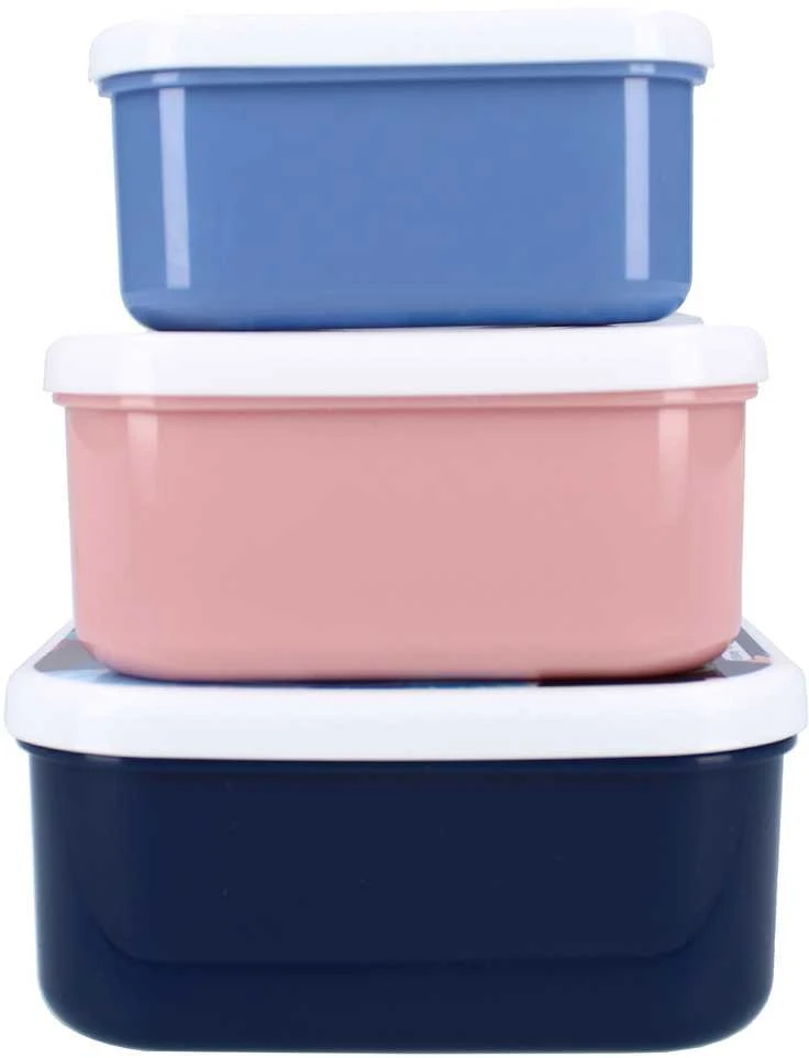Vaikiškų priešpiečių dėžučių rinkinys 'Ledo Šalis' Frozen II Fresh Bites 3vnt