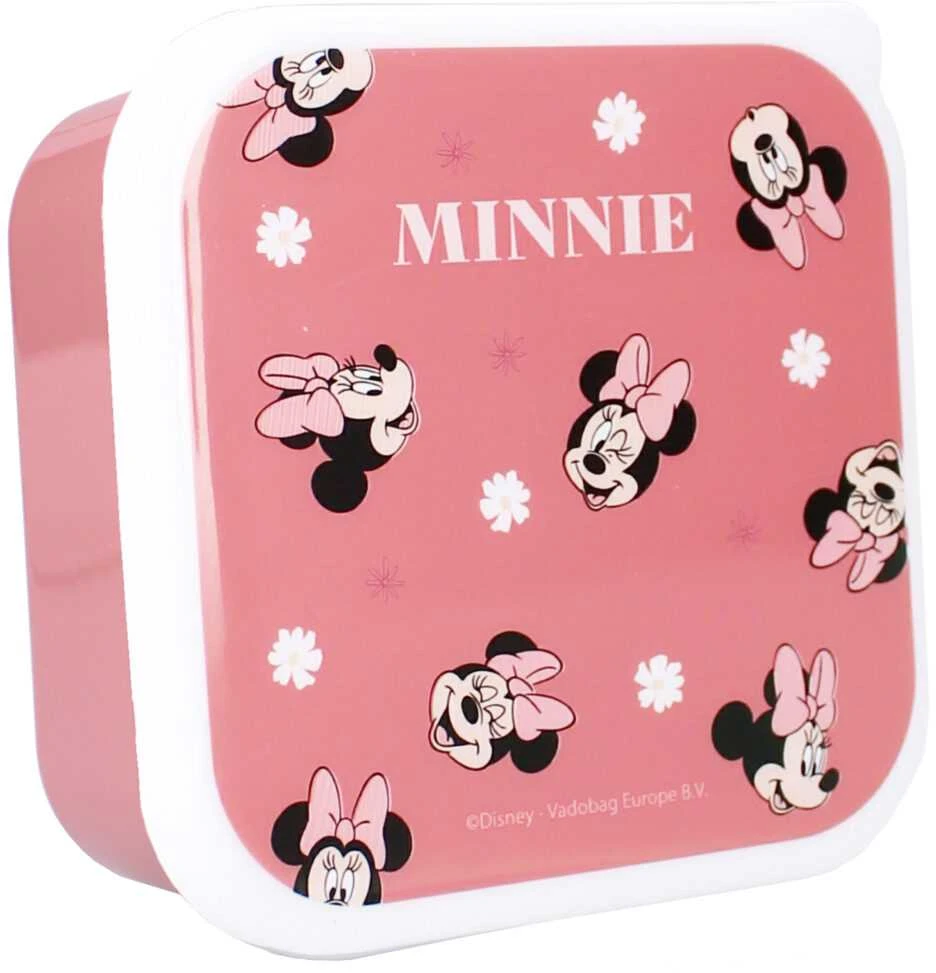 Vaikiškų priešpiečių dėžučių rinkinys Minnie Mouse Bon Appetit! 3vnt
