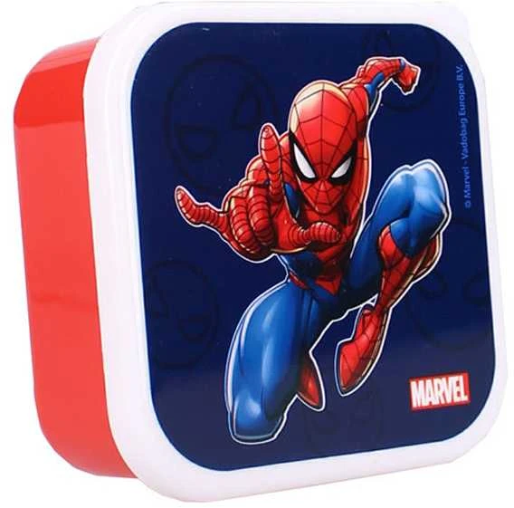 Spiderman Vaikiškų priešpiečių dėžučių rinkinys Spider-Man Let's Eat! 3vnt