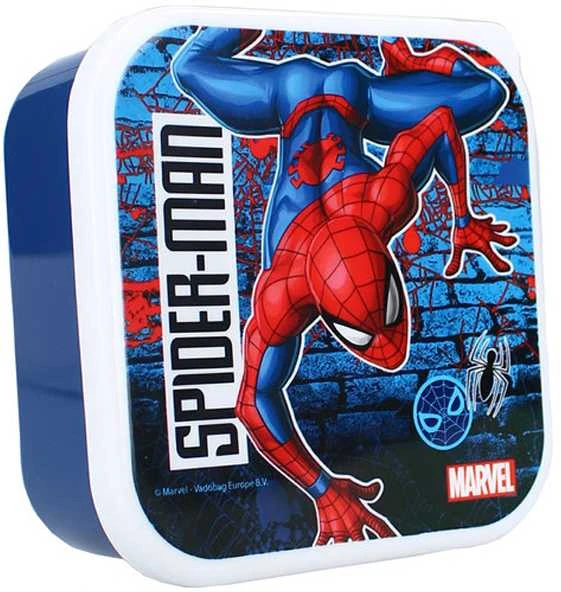 Spiderman Vaikiškų priešpiečių dėžučių rinkinys Spider-Man Let's Eat! 3vnt