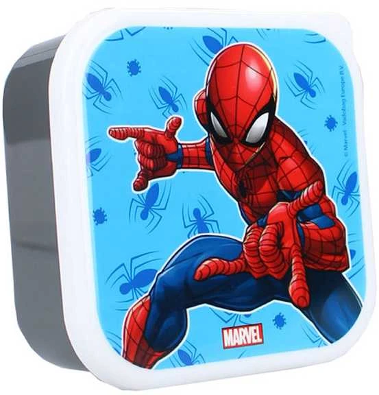Spiderman Vaikiškų priešpiečių dėžučių rinkinys Spider-Man Let's Eat! 3vnt