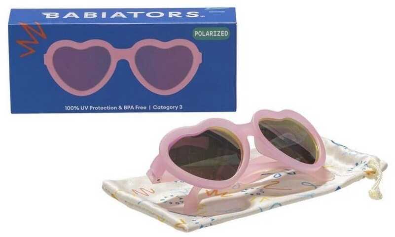 Akiniai nuo saulės Babiators Širdelės (3-5m.) rausvi
