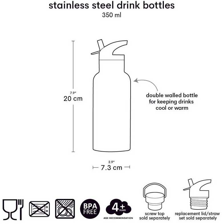 Allc Nerūdijančio plieno gertuvė Gyvūnų draugai, 350ml