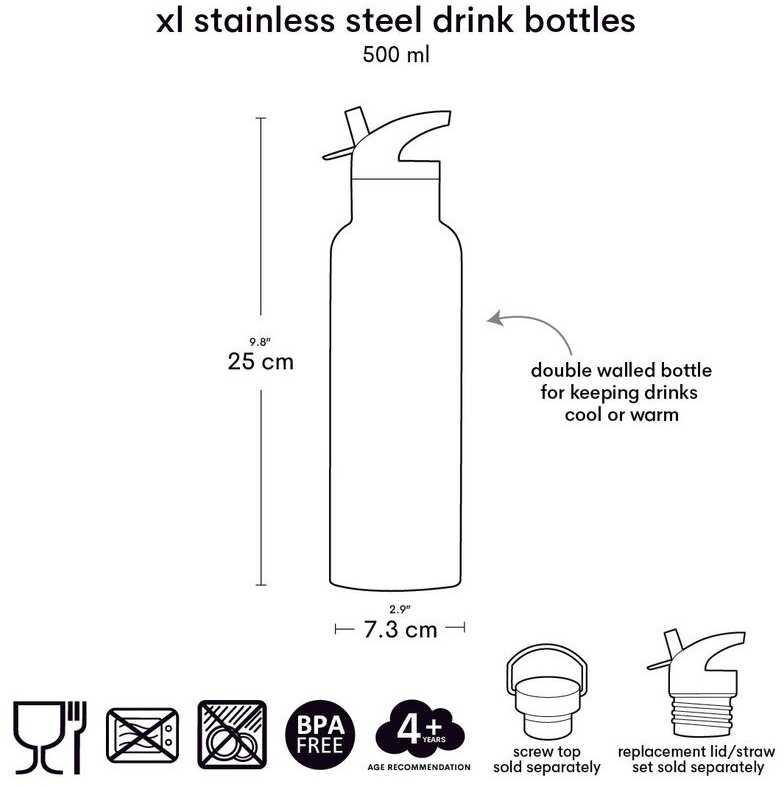 Allc Nerūdijančio plieno gertuvė Vyšnios, XL 500ml
