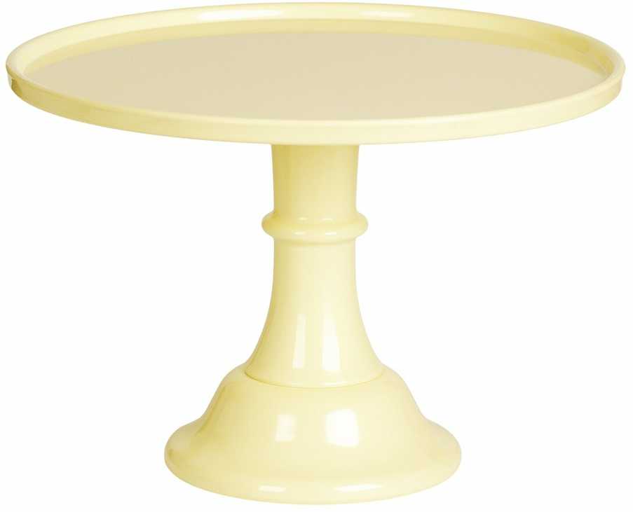 Allc Tortinė ant kojelės, geltona 30cm