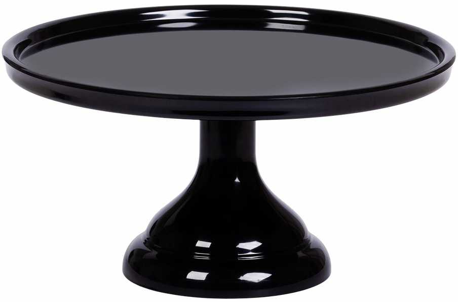 Allc Tortinė ant kojelės, juoda 23,5cm