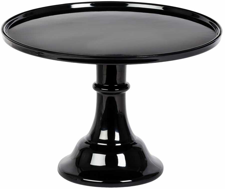 Allc Tortinė ant kojelės, juoda 30cm