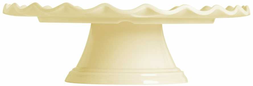 Allc Tortinė ant kojelės, vanilinė banguota 27cm