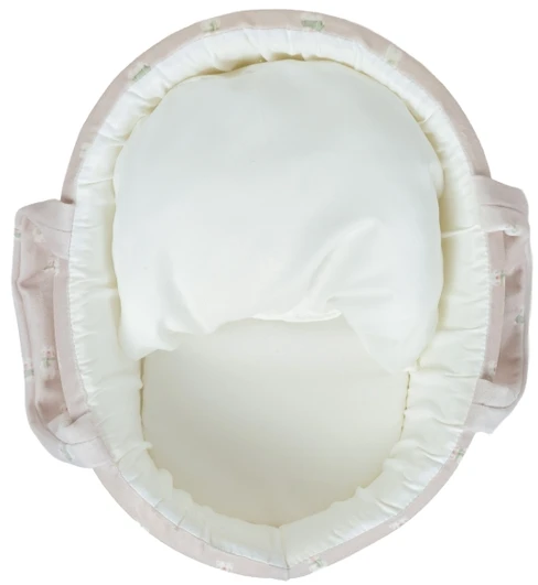 Arias lėlė kūdikėlis su smėlinės spalvos nešykle, 26 cm