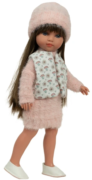 Arias lėlė mergaitė Carlota pūkuota suknele, 36 cm