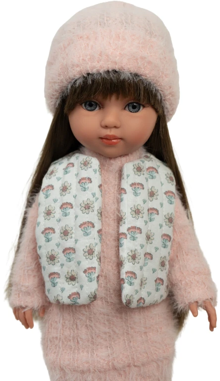 Arias lėlė mergaitė Carlota pūkuota suknele, 36 cm