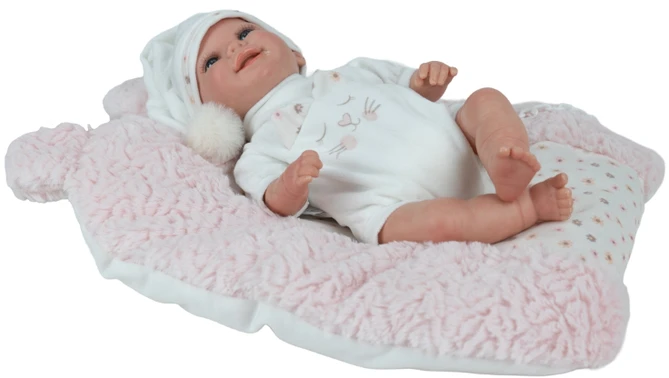 Arias Reborn lėlė kūdikėlis su miego pagalve, 35 cm
