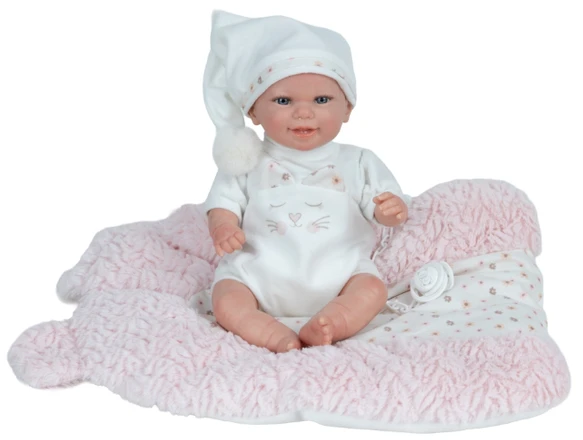 Arias Reborn lėlė kūdikėlis su miego pagalve, 35 cm