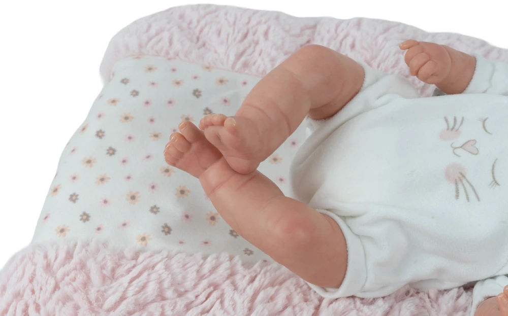 Arias Reborn lėlė kūdikėlis su miego pagalve, 35 cm