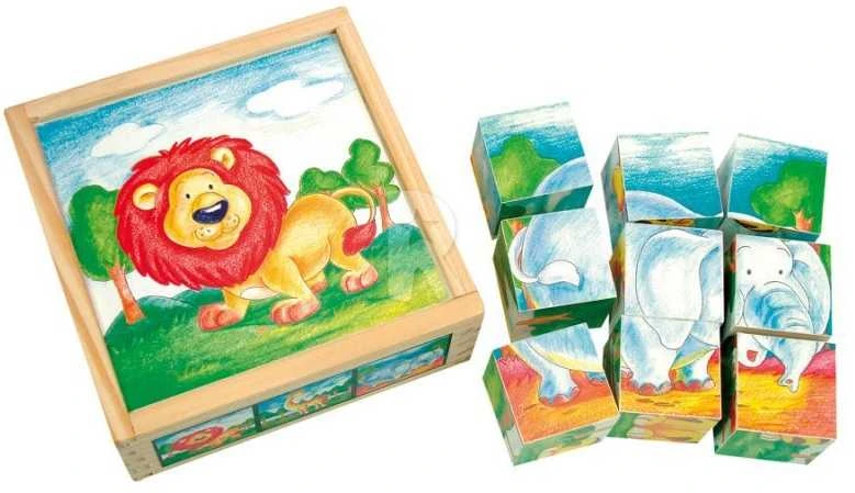 BINO Kaladėlių dėlionė Laukiniai gyvūnai, 2+
