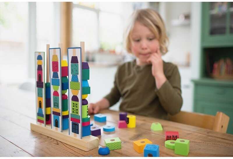 Bs Toys Kaladėlių rūšiavimo žaislas Bokštai