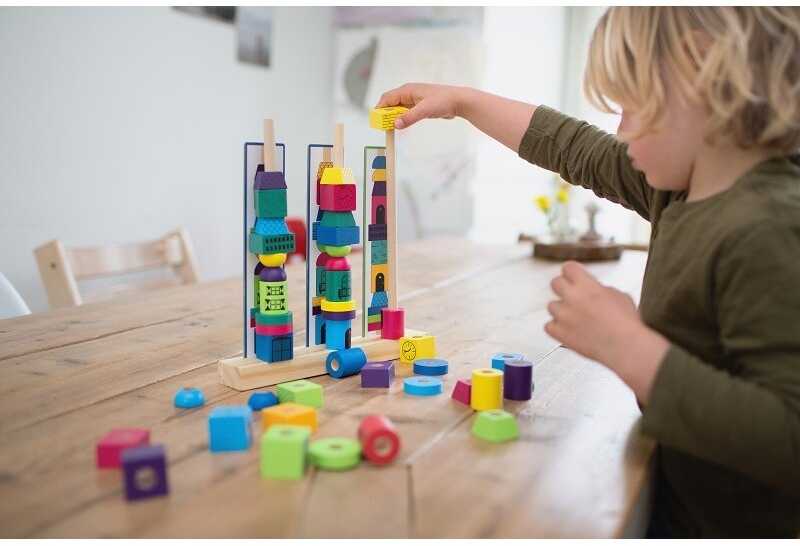 Bs Toys Kaladėlių rūšiavimo žaislas Bokštai