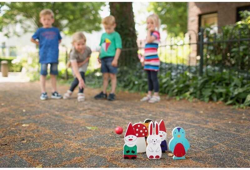 Bs Toys Medinis žaidimas boulingas Miško draugai