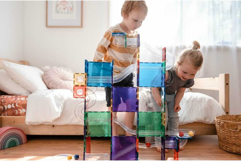Connetix kamuoliukų trasa 92 dalys