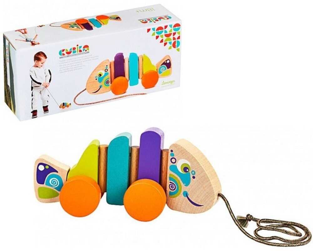 Cubika traukiamas žaislas "Žuvytė"