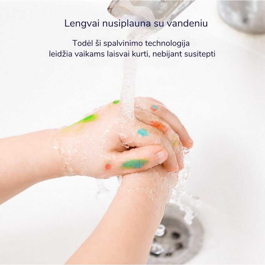 Dažai piešimui pirštais mideer 6 spalvos