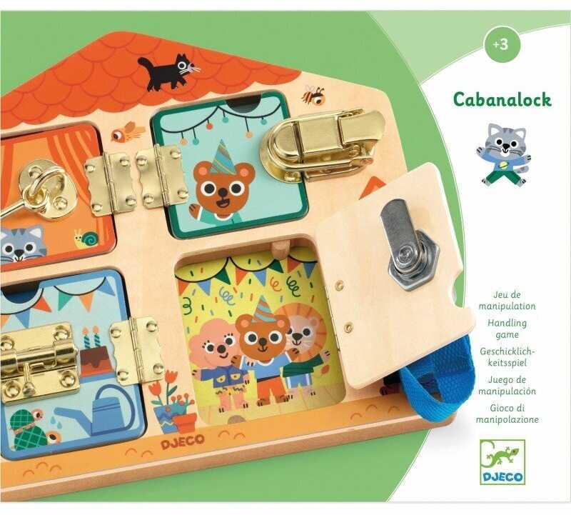 Djeco Edukacinis medinis žaidimas - Namas su spynomis ( DJ01659 )