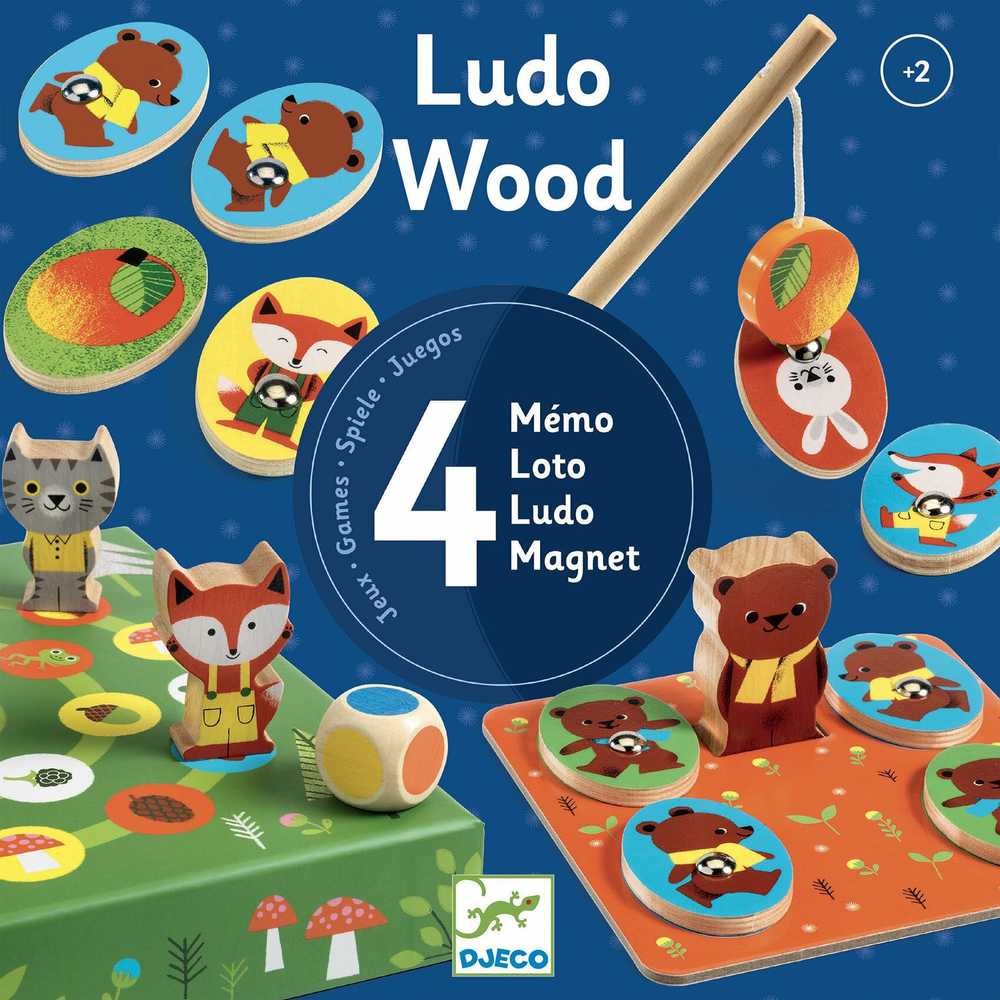 Djeco 4 žaidimai - Ludo miškas ( DJ01628 )