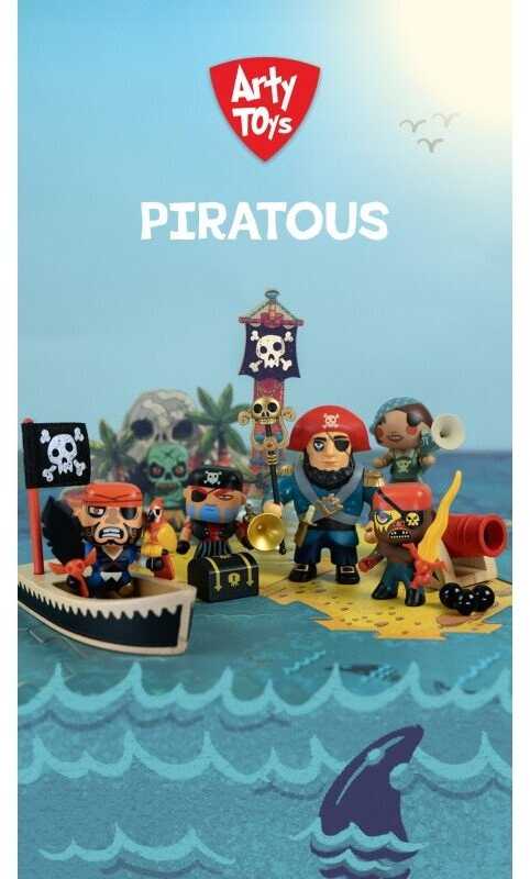 Djeco Arty Toys figūrėlės - Piratai - Džekas Kaukolė ( DJ06801 )