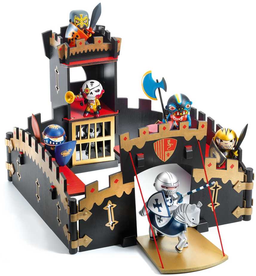 Djeco Arty Toys figūrėlės - Riteriai - Ze Juodoji pilis ( DJ06749 )