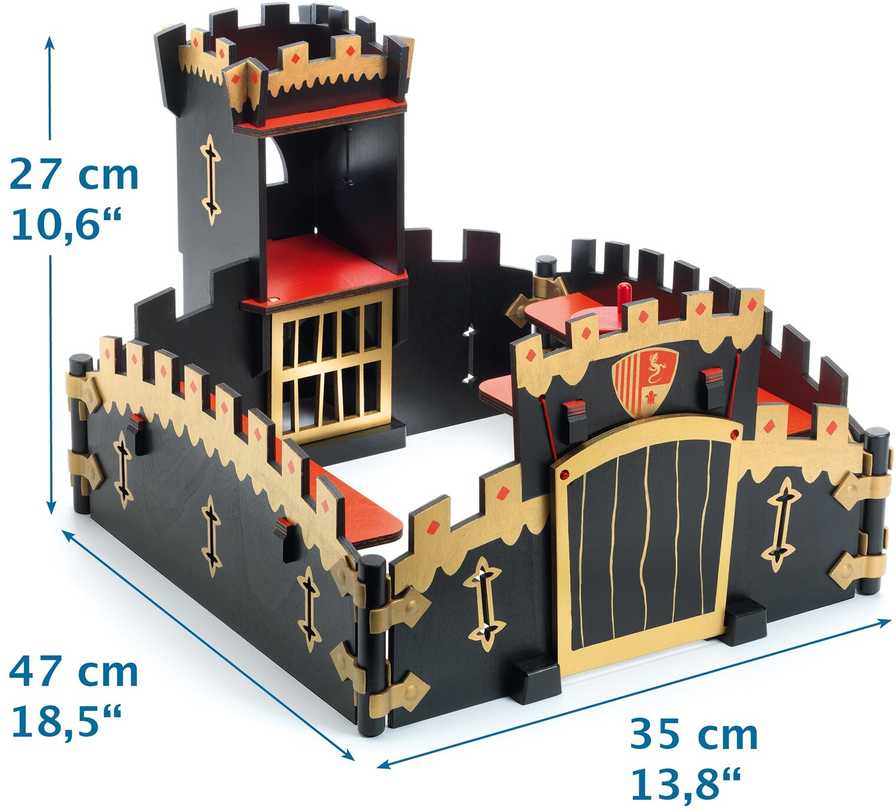Djeco Arty Toys figūrėlės - Riteriai - Ze Juodoji pilis ( DJ06749 )