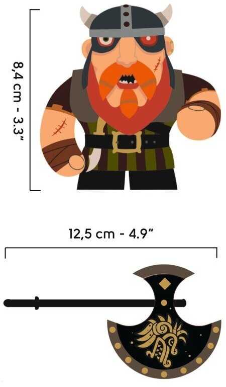 Djeco Arty Toys figūrėlės - Vikingai - Vadasis Barbarious