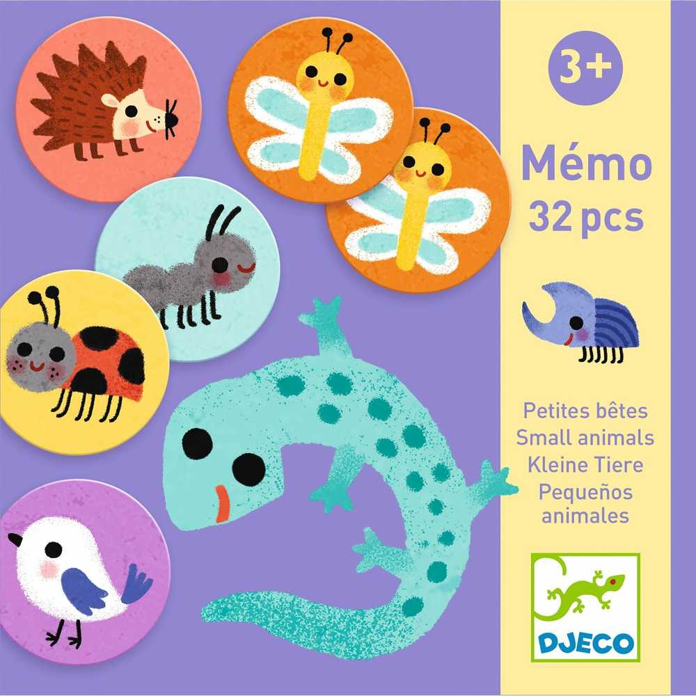 Djeco Atminties žaidimas - Gyvūnai (32 vnt.) ( DJ08254 )