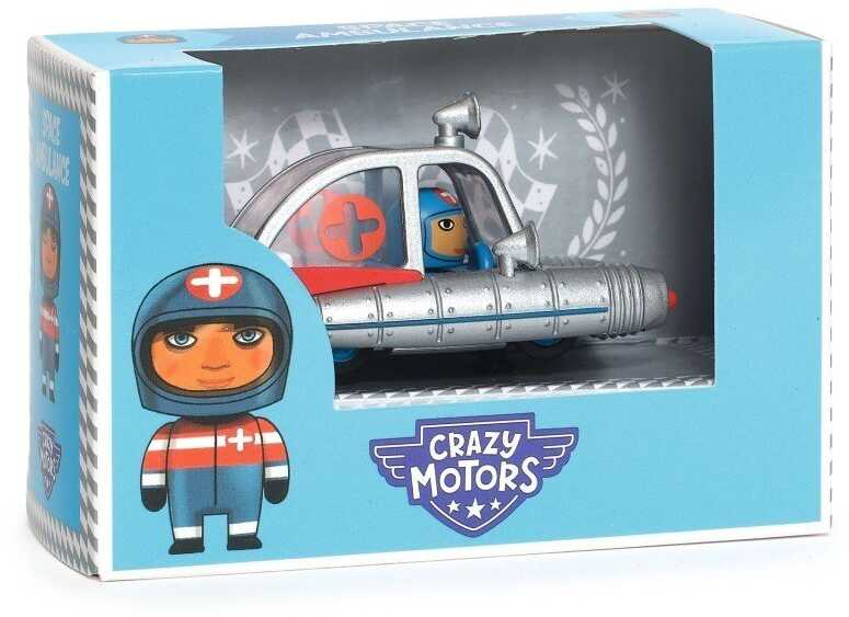 Djeco Crazy motors - Žaislinė mašinėlė - Kosminė greitoji pagalba