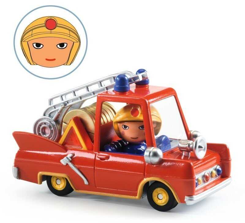 Djeco Crazy motors - Žaislinė mašinėlė - Mažoji ugniagesių mašina
