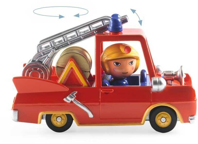 Djeco Crazy motors - Žaislinė mašinėlė - Mažoji ugniagesių mašina
