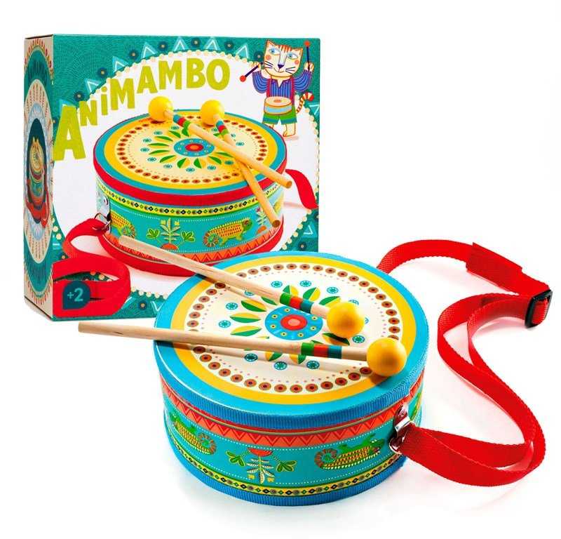 Djeco Animambo Muzikinis instrumentas - Būgnas ( DJ06004 )