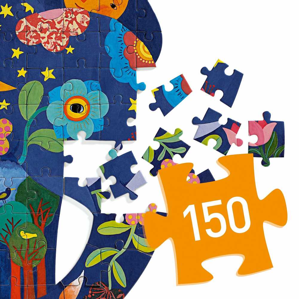 Djeco Forminė dėlionė - Dramblys (150 detalių) ( DJ07652 )