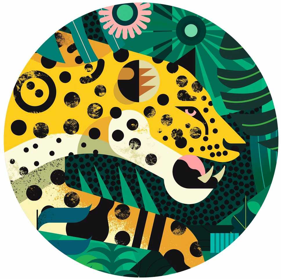 Djeco Dėlionė - Leopardas (1000 detalių) ( DJ07645 )