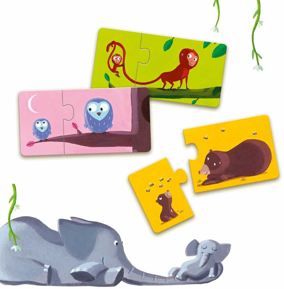 DJECO dėlionė Mama ir mažylis, DJ08157 ( DJ08157 )