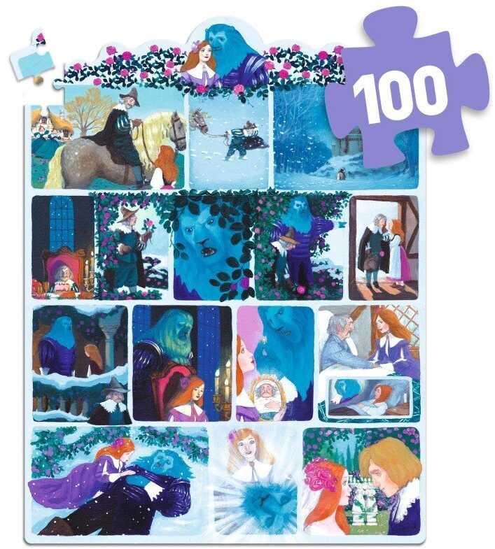 Djeco Dėlionė - Istorija - Gražuolė ir pabaisa (100 detalių)