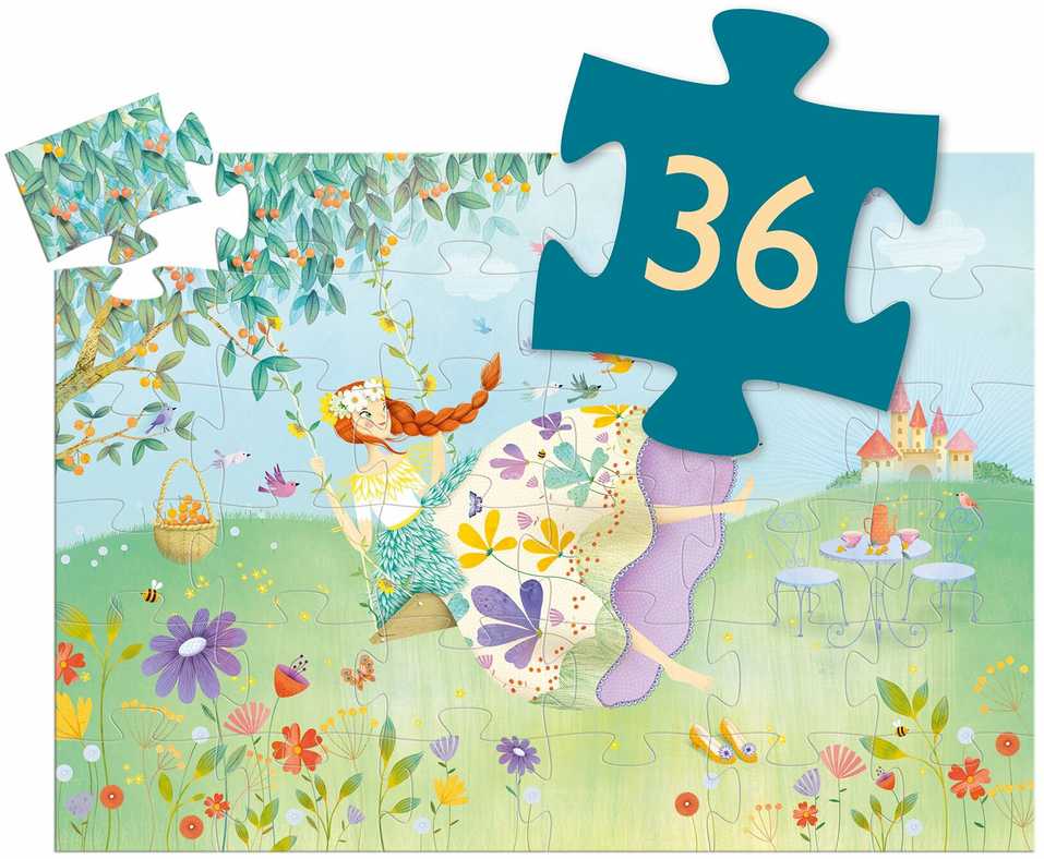 Djeco Siluetų dėlionė - Pavasario princesė (36 detalių) ( DJ07238 )