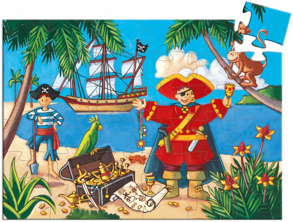 Djeco Dėlionė Piratas, 36 dalių